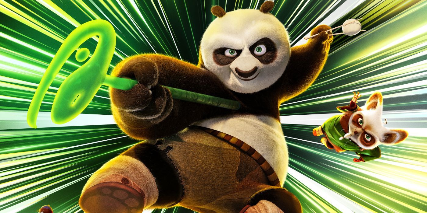 Po i Shifu na plakacie Kung Fu Panda 4