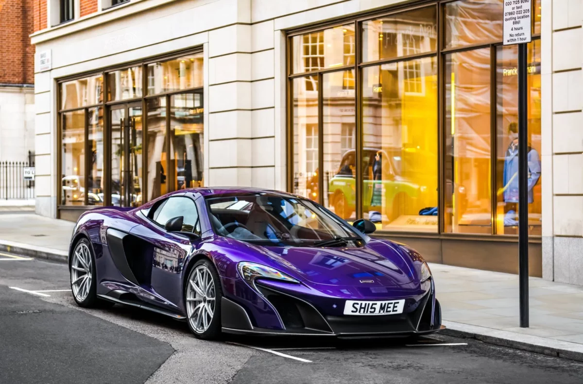 McLaren 675LT Spider - Orion Fioletowy