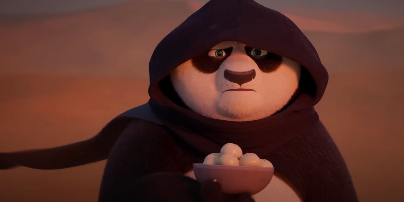 Jack Black jako Po w reklamie „Kung Fu Panda 4” inspirowanej „Wydmą”