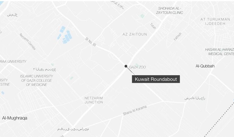 Rondo Kuwejtu: Ministerstwo zdrowia Gazy twierdzi, że co najmniej 20 osób zginęło, a 155 zostało rannych w wyniku ostrzału podczas oczekiwania na pomoc żywnościową