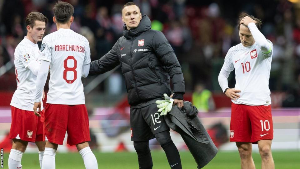 Polscy piłkarze przygnębieni po remisie z Mołdawią
