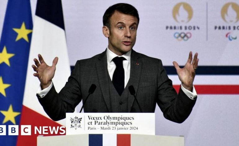 Paryż 2024: Rosja stara się podważyć igrzyska, mówi Emmanuel Macron