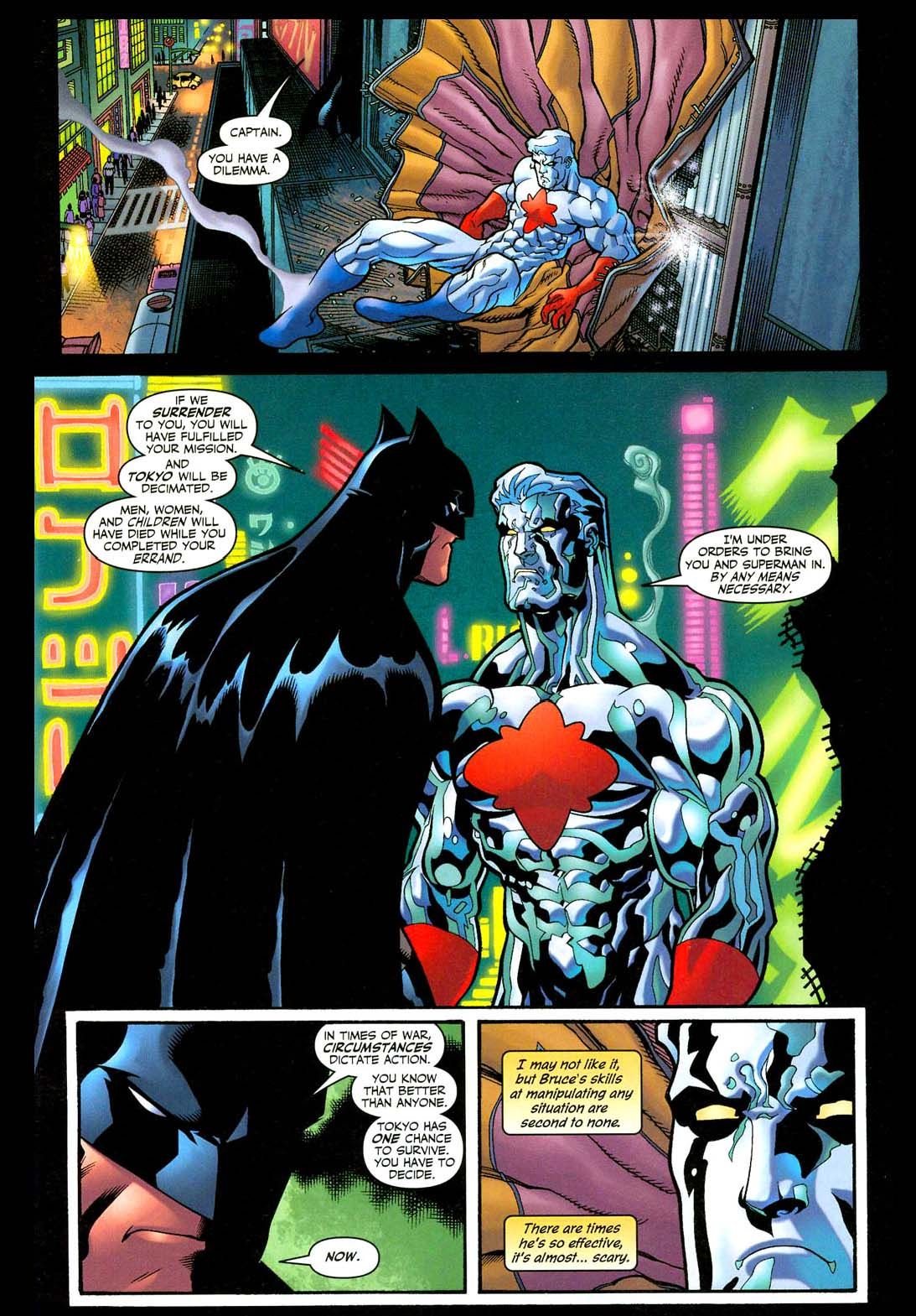 Batman przekonuje Kapitana Atoma do działania