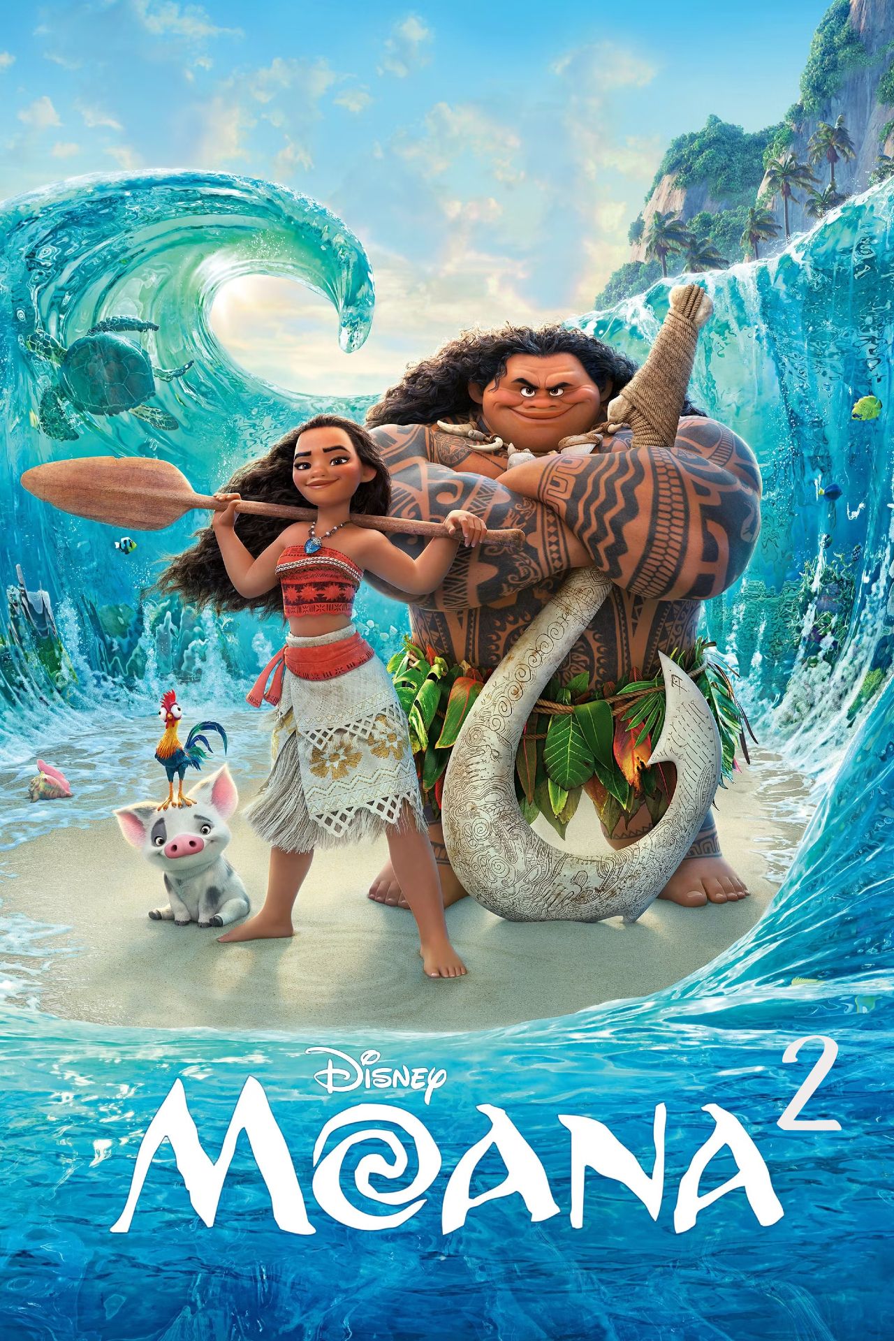 Plakat filmu Moana 2 Temp