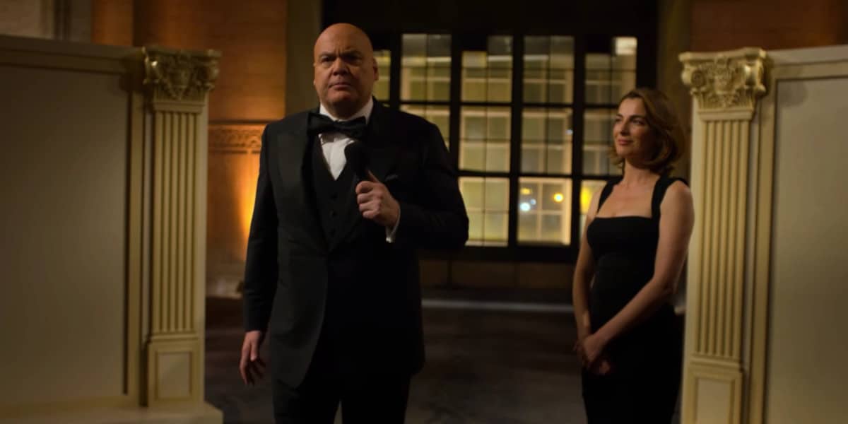 Wilson Fisk (Vincent D'Onofrio) i Vanessa Marianna (Ayelet Zurer) w Daredevil