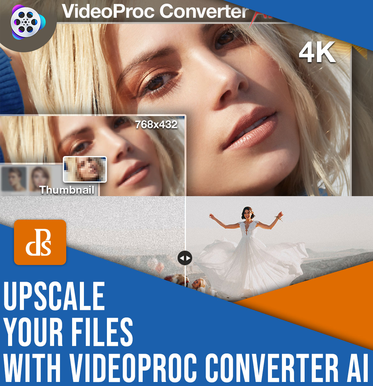 Skaluj swoje pliki za pomocą VideoProc Converter AI