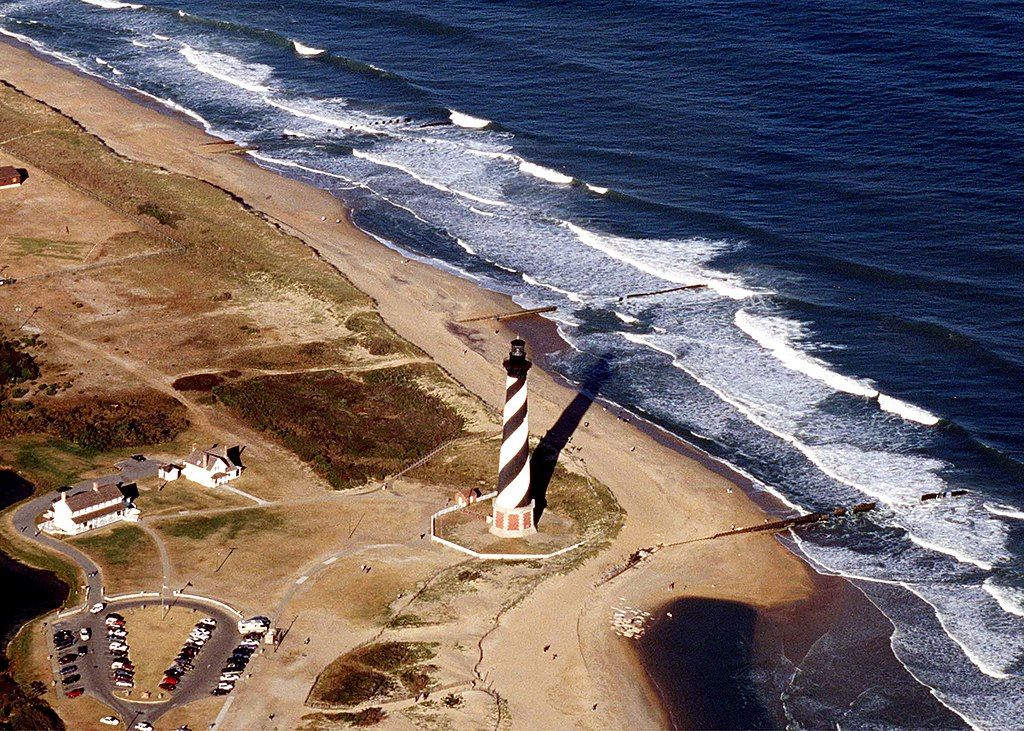 Plaża Cape Hatteras w Północnej Karolinie