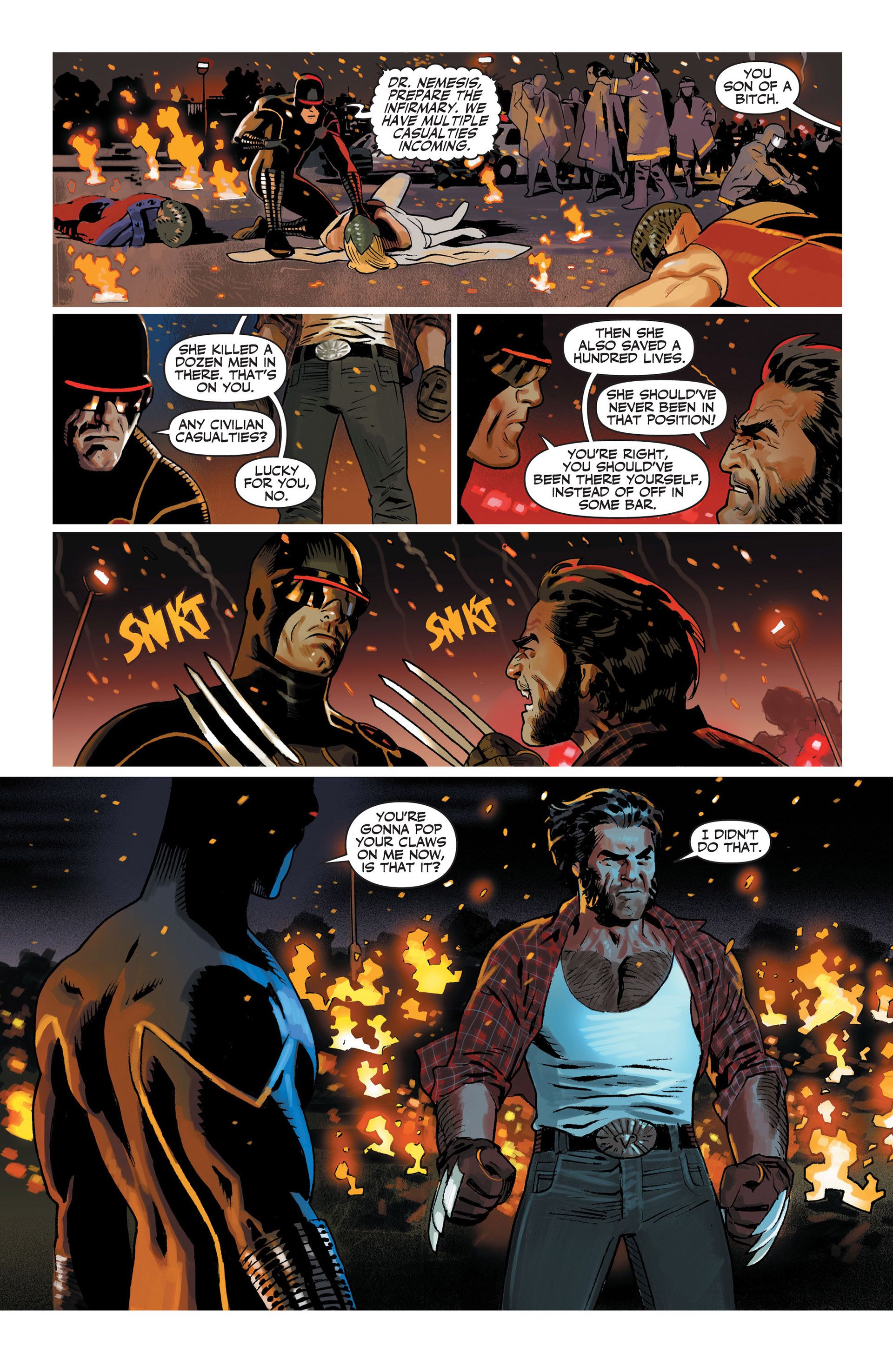 Wolverine i Cyclops walczą o Idie