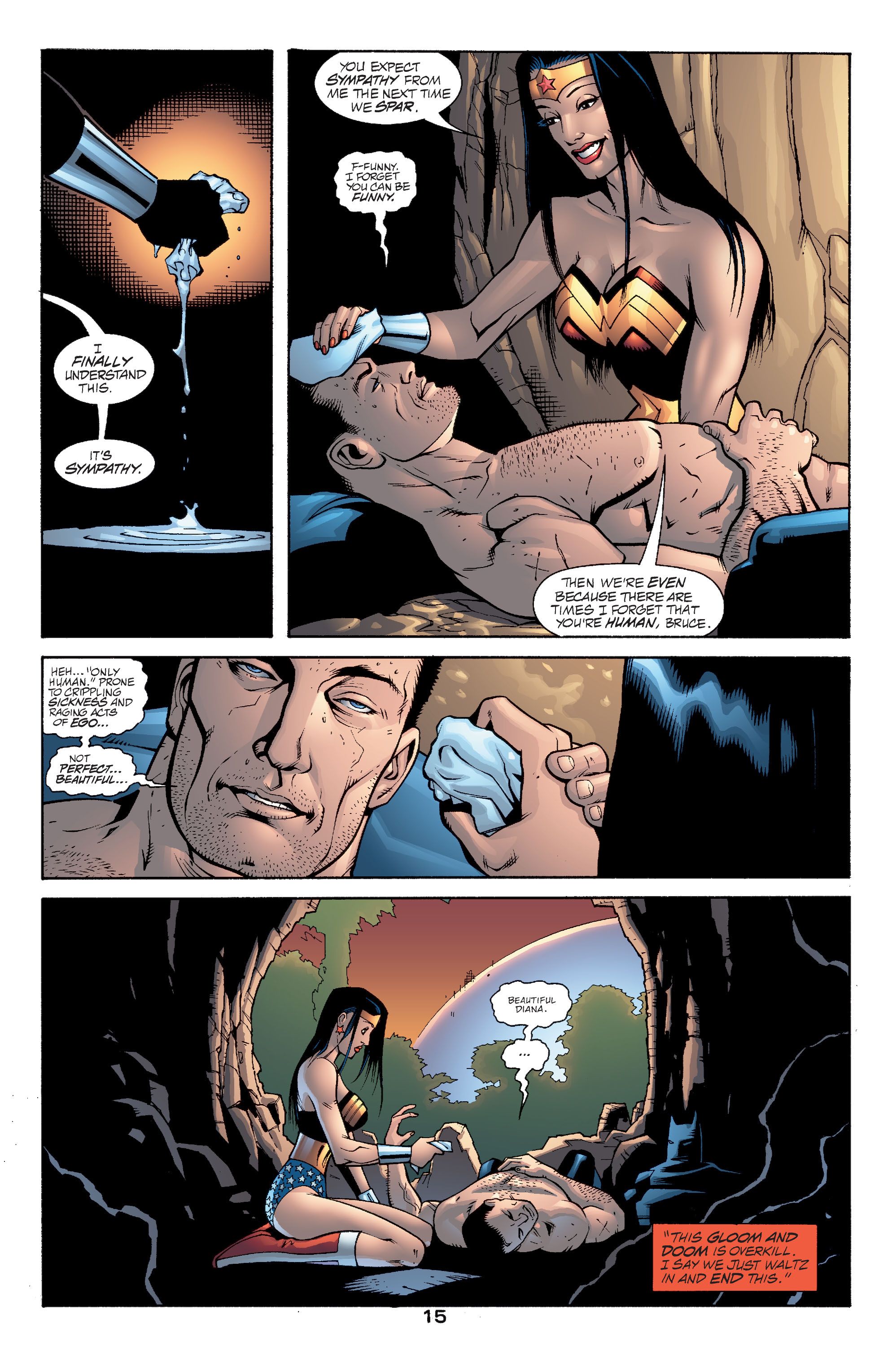 Wonder Woman opiekuje się Batmanem
