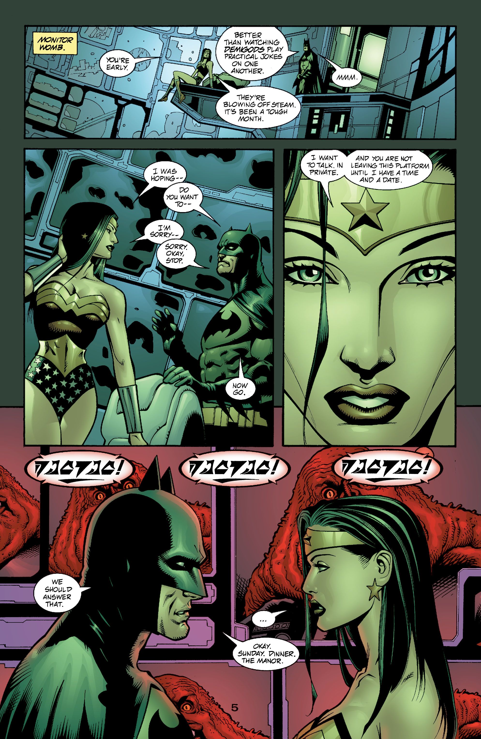 Wonder Woman mówi Batmanowi, żeby zaprosił ją na randkę