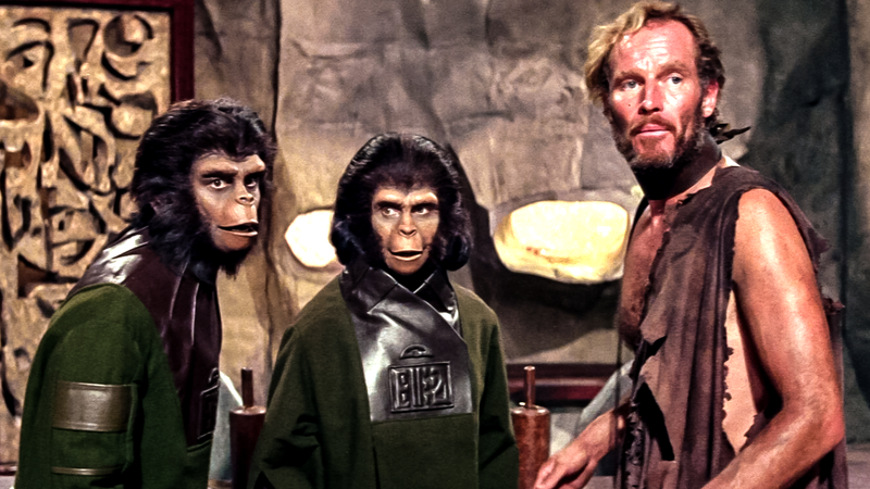 Charlton Heston i para małp z Planety małp