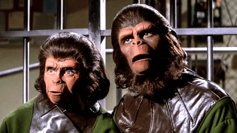 Kadr z filmu Ucieczka z planety małp