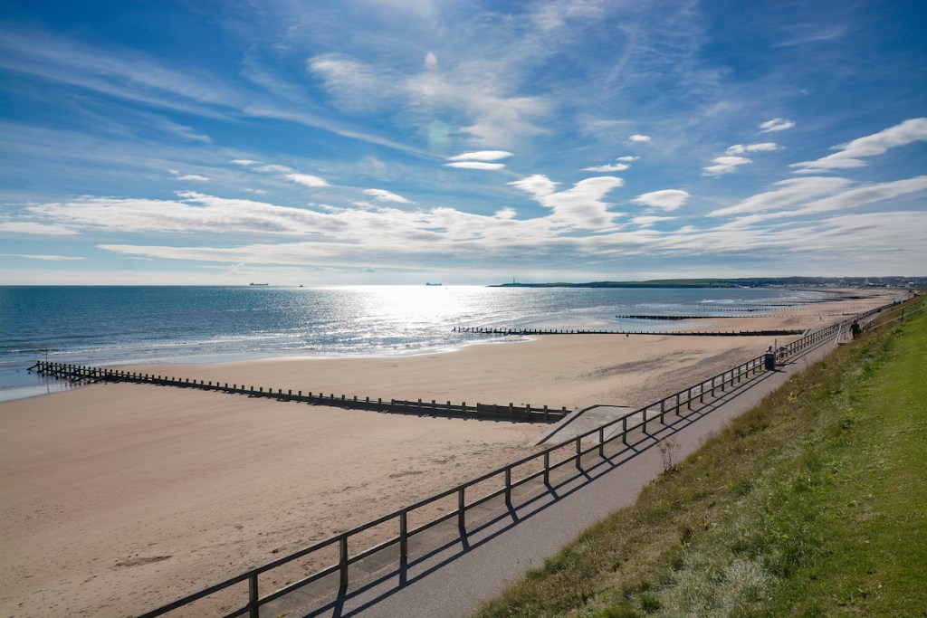 Plaża w Aberdeen w Szkocji