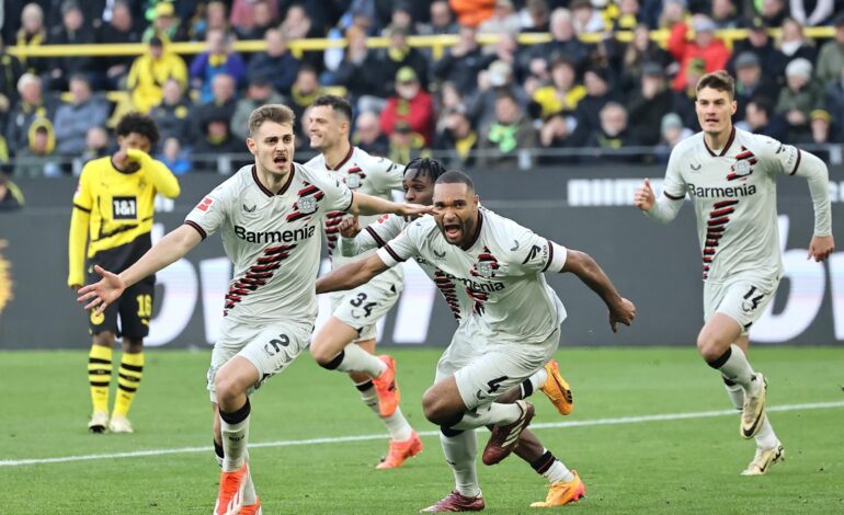 Borussia Dortmund 1:1 Bayer Leverkusen: Josip Stanisic wyrównuje w 97. minucie, a mistrzowie przedłużają serię bez porażki