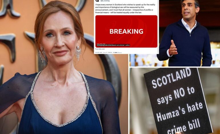JK Rowling przysięga bronić inne kobiety, jeśli będą ścigane przez policję za zmianę płci osób trans