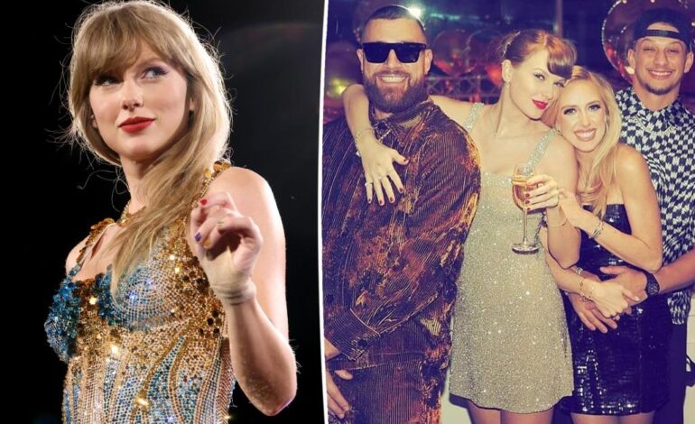 Imprezy Taylor Swift z Travisem Kelce, Patrickiem i Brittany Mahomes w Las Vegas: relacja
