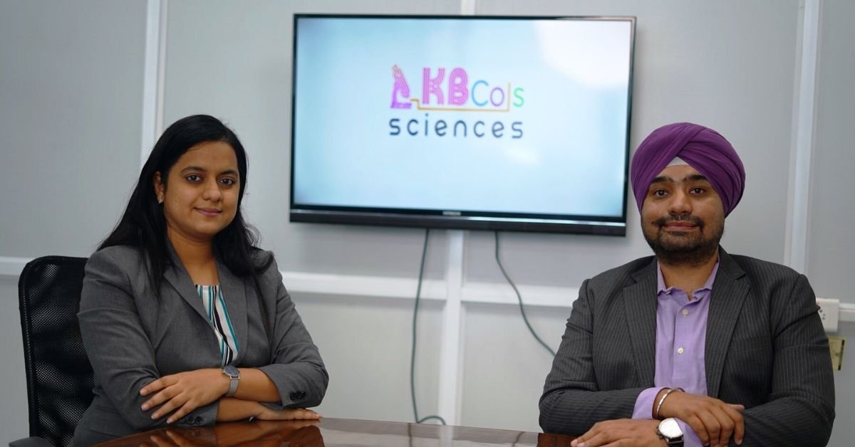 Vaishali Kulkarni i jej mąż Aryan Singh, współzałożyciele KBCols Sciences. 