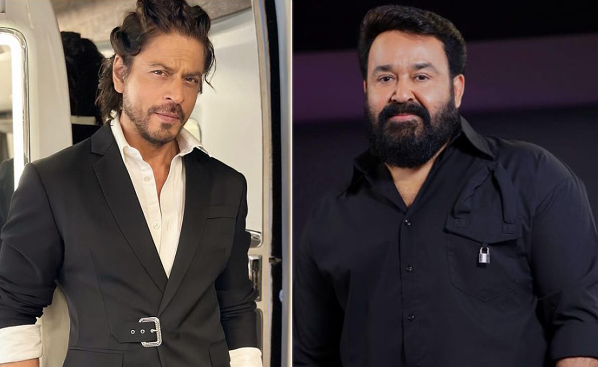 Mohanlal i Shah Rukh Khan umówili się na kolację, a Internet oszalał: „Twoje miejsce czy moje?”