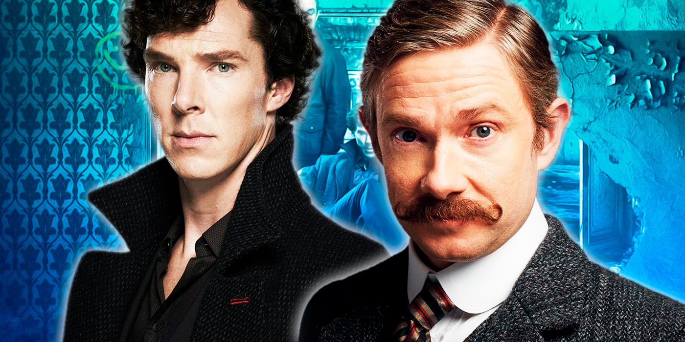 Benedict Cumberbatch i Martin Freeman w „Sherlocku”.