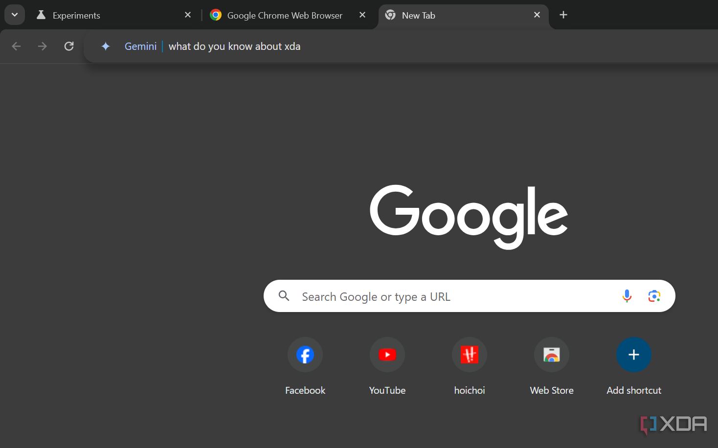 Zrzut ekranu pokazujący-skrót-gemini-Chrome
