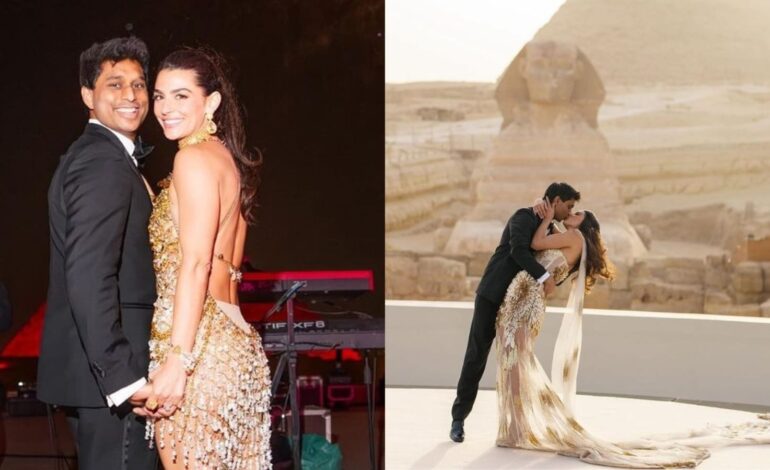 Miliarder technologiczny Ankur Jain poślubia byłą gwiazdę WWE Erikę Hammond w egipskim splendorze: Private Jets, Pyramids..