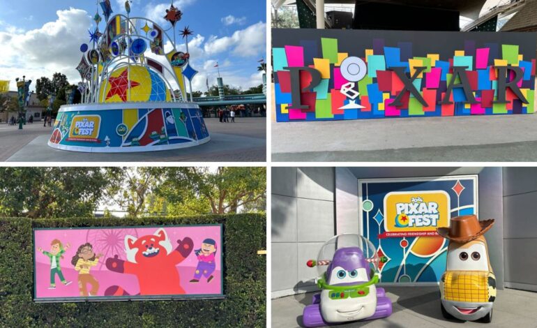 ZDJĘCIA: Więcej dekoracji Pixar Fest dodano do Disneyland Resort