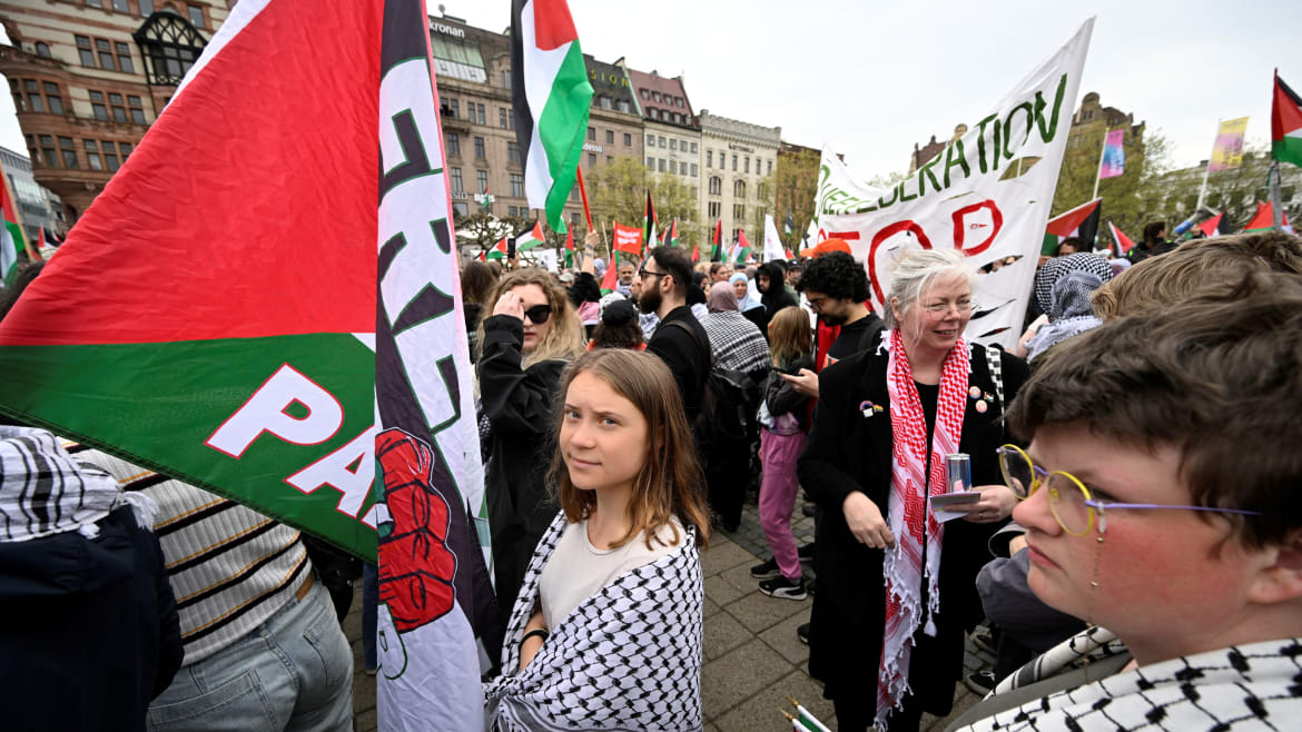 Greta Thunberg zatrzymana podczas protestu podczas Eurowizji