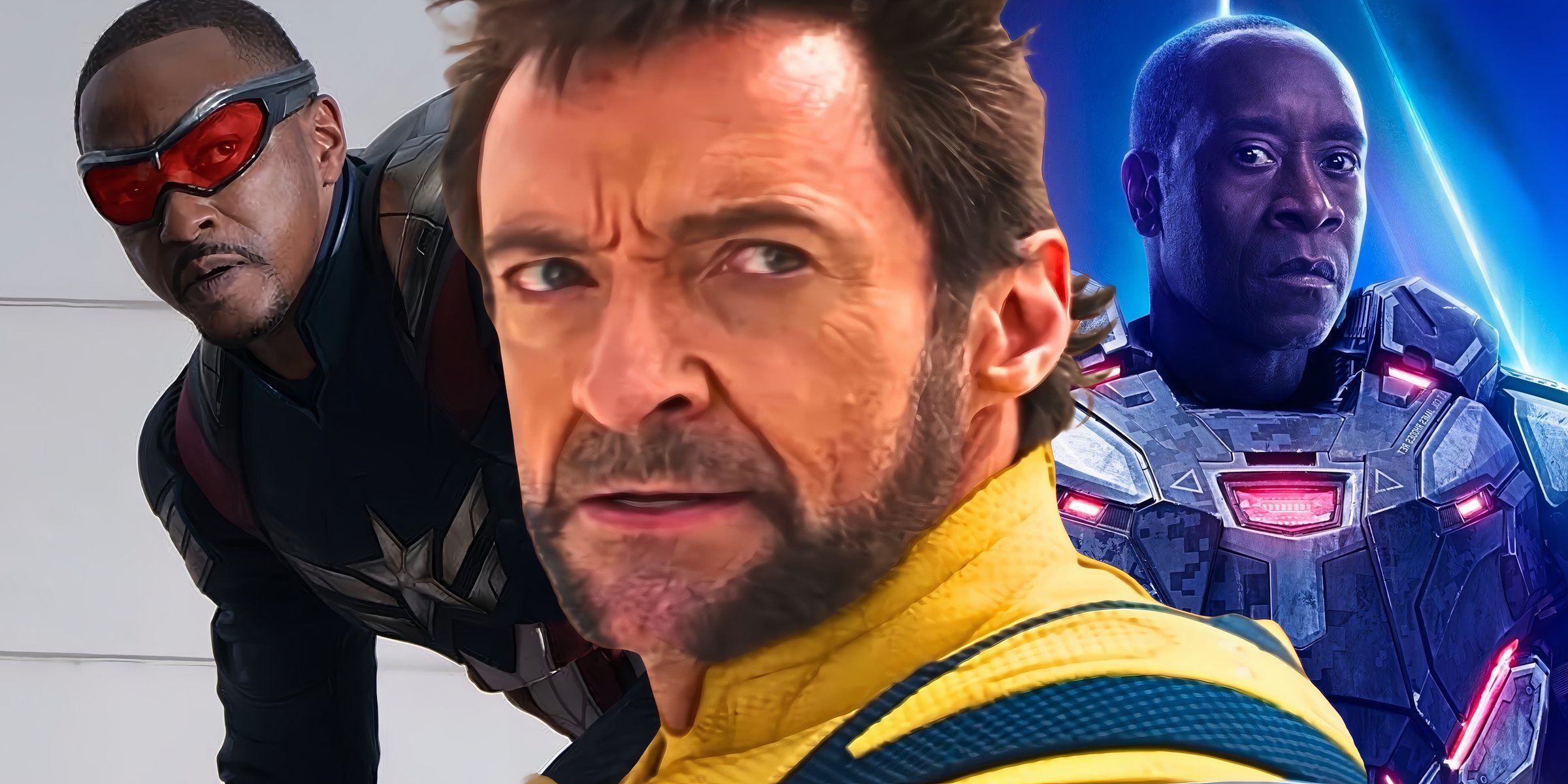 Wolverine z Kapitanem Ameryką i War Machine