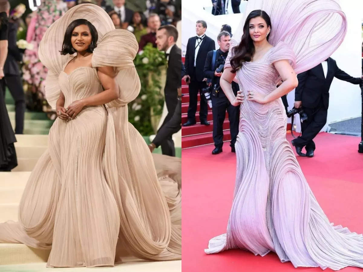 Mindy Kaling otrzymuje od nas zero punktów za skopiowanie stylizacji Aishwaryi Rai Bachchans z 2022 r. w Cannes na Met Gala 2024