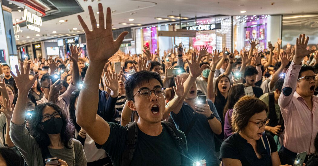 YouTube blokuje w mieście „Chwała Hongkongowi”.