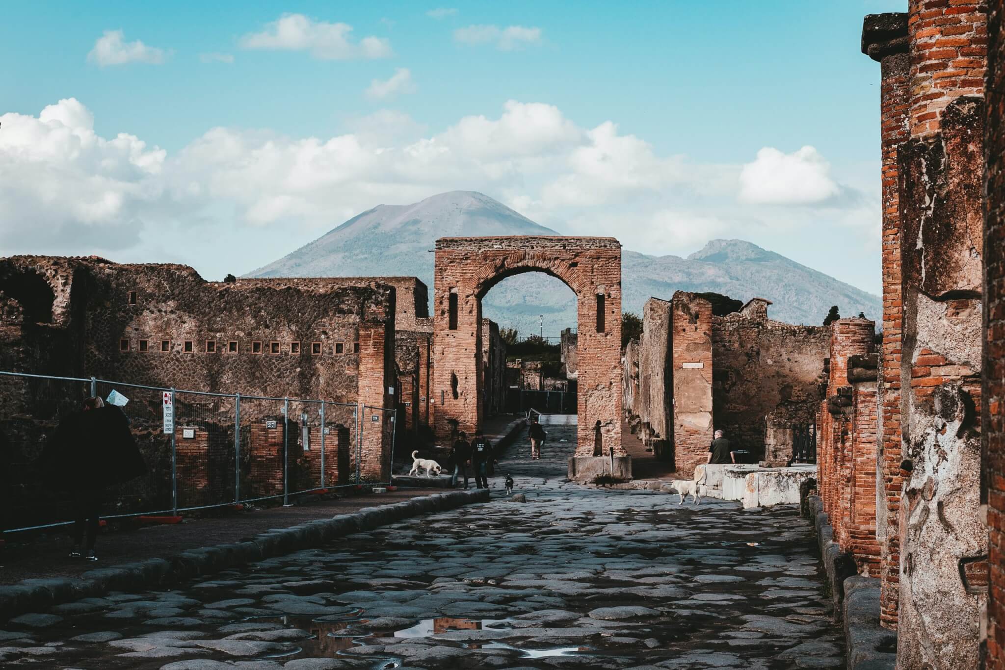 Miejsce wykopalisk w Pompejach