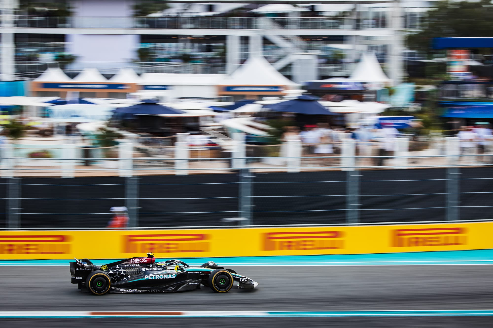 Grand Prix Lewisa Hamiltona Mercedesa w Miami 2024