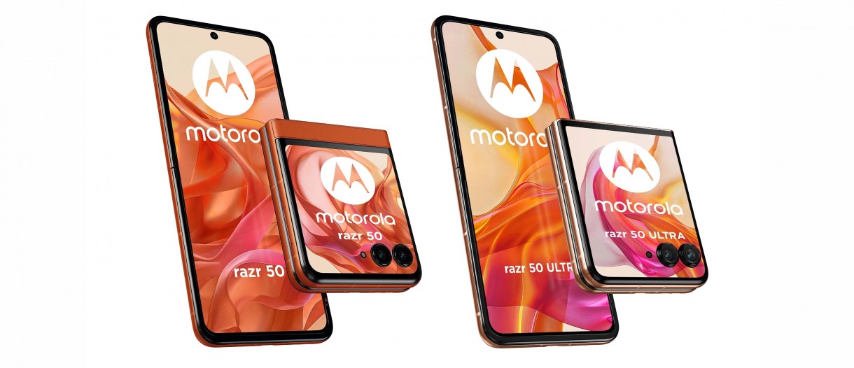 Motorola Razr 50 i 50 Ultra renderuje powierzchnię online