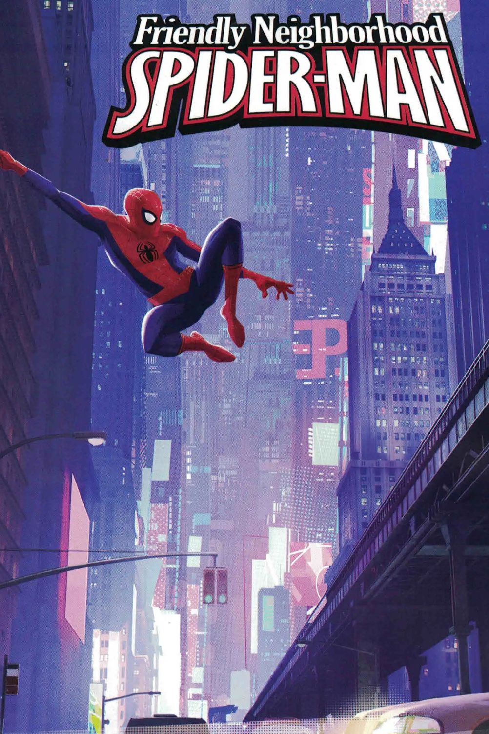 Przyjazny plakat tymczasowy Spider-Mana z sąsiedztwa