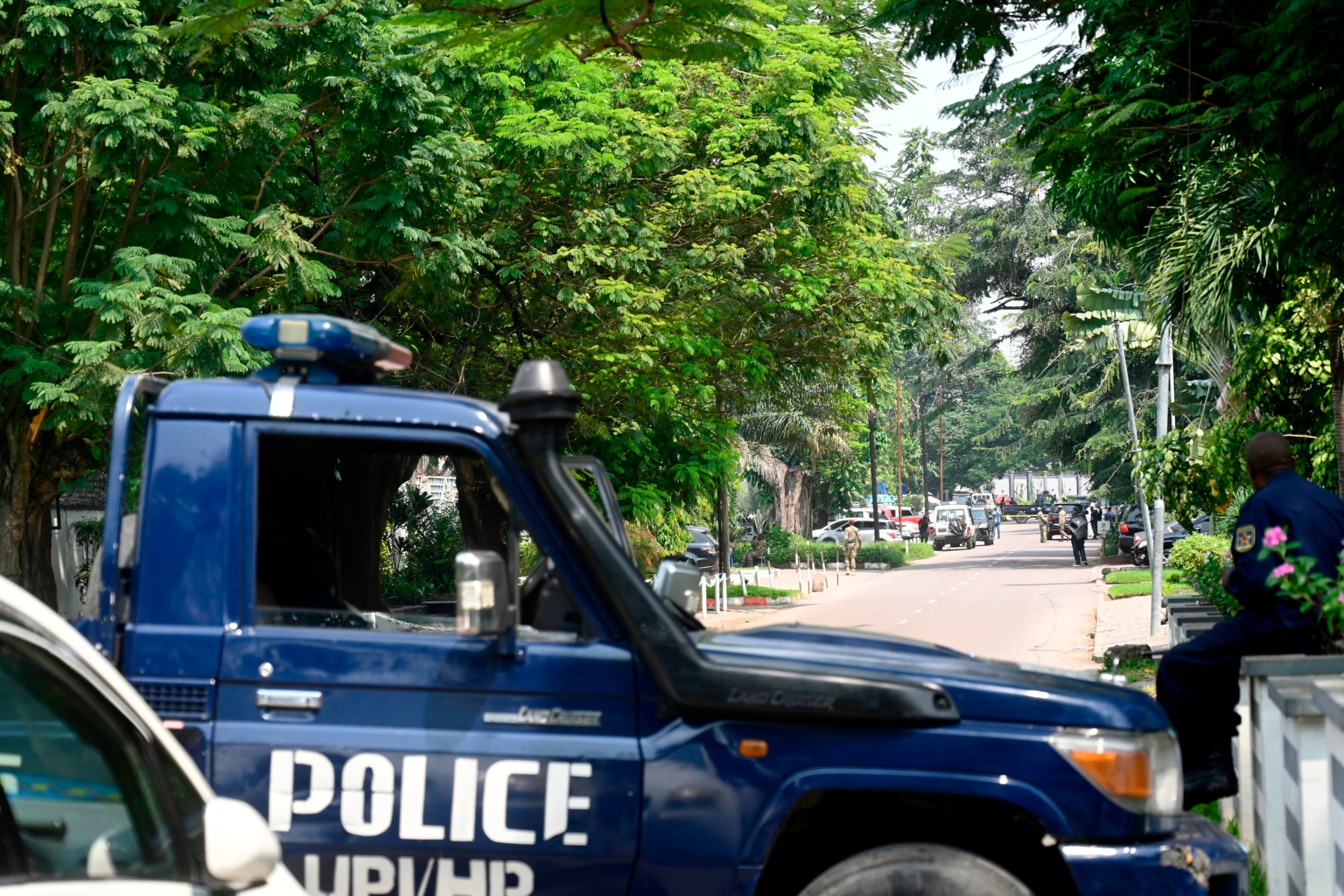 ZDJĘCIE: Kongijskie siły bezpieczeństwa zabezpieczają ulice Kinszasy, Demokratyczna Republika Konga, 19 maja 2024 r.