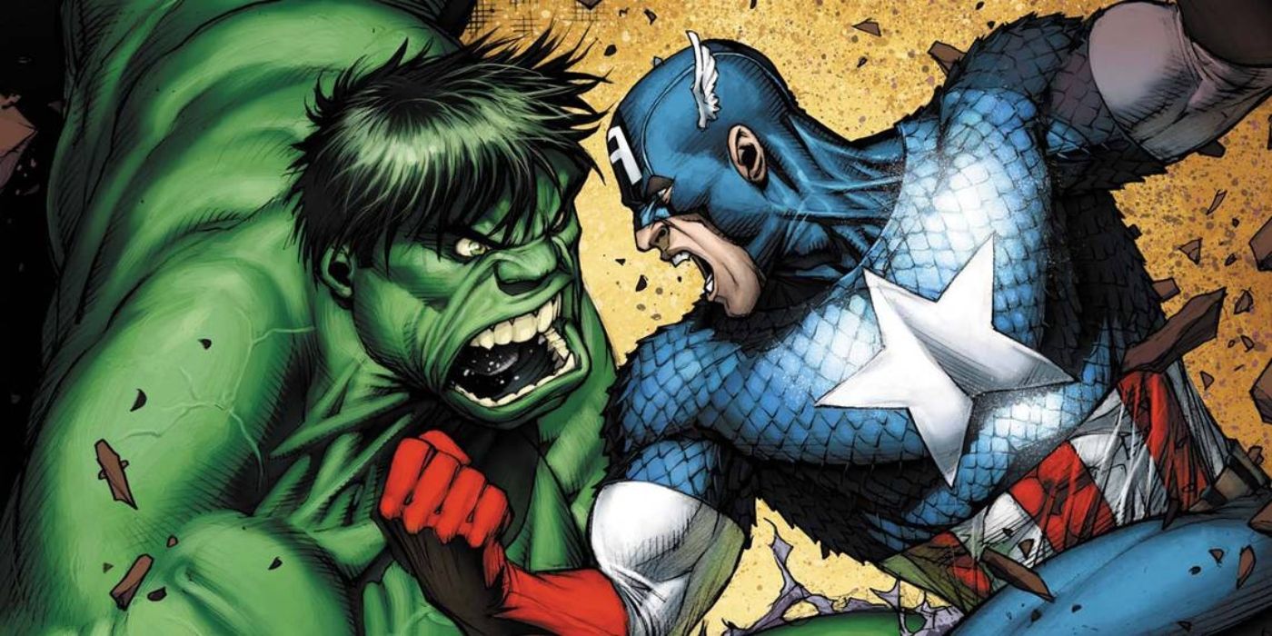 Kapitan Ameryka kontra Hulk w Marvel Comics.