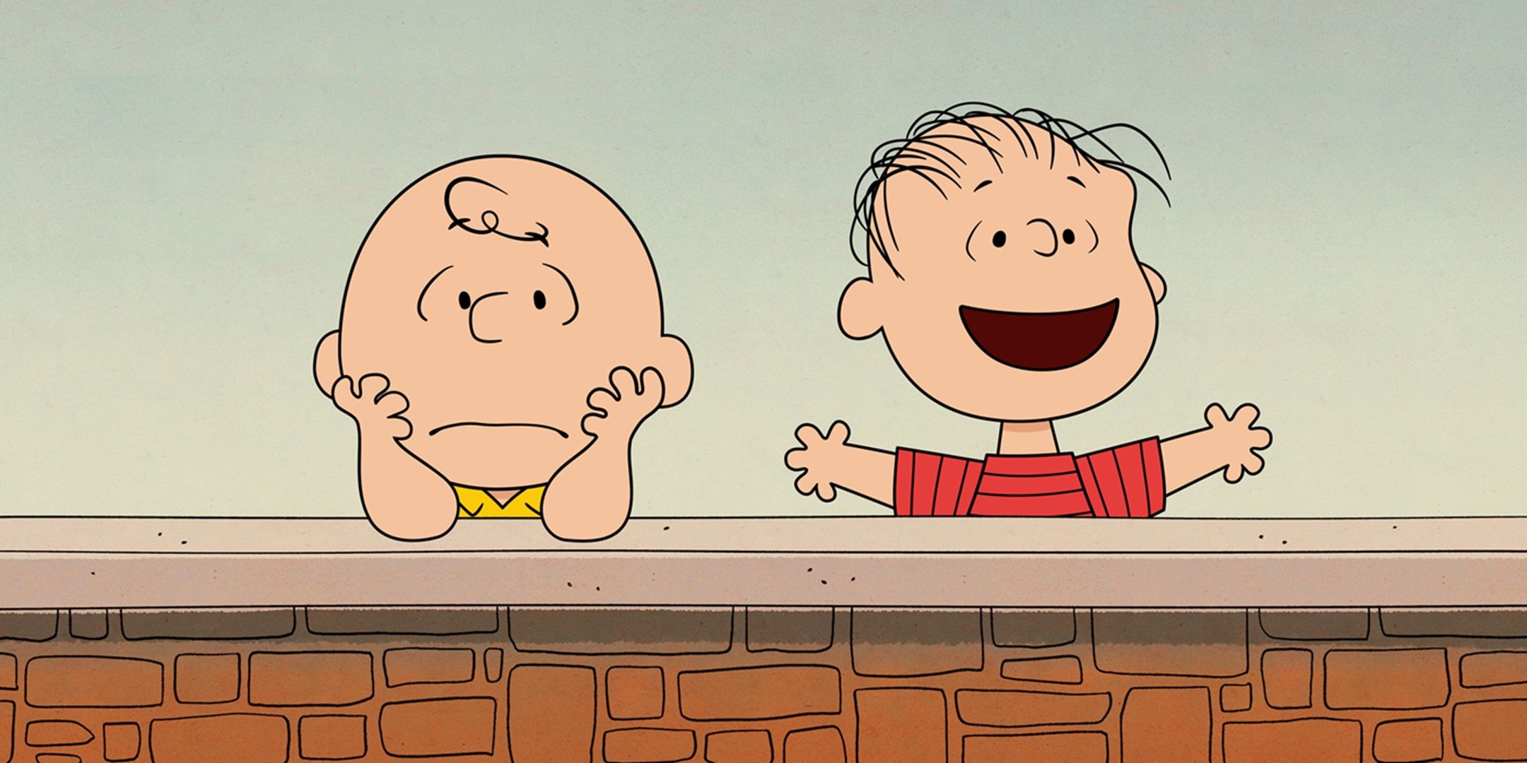 Charlie Brown i Linus spędzają czas na półce