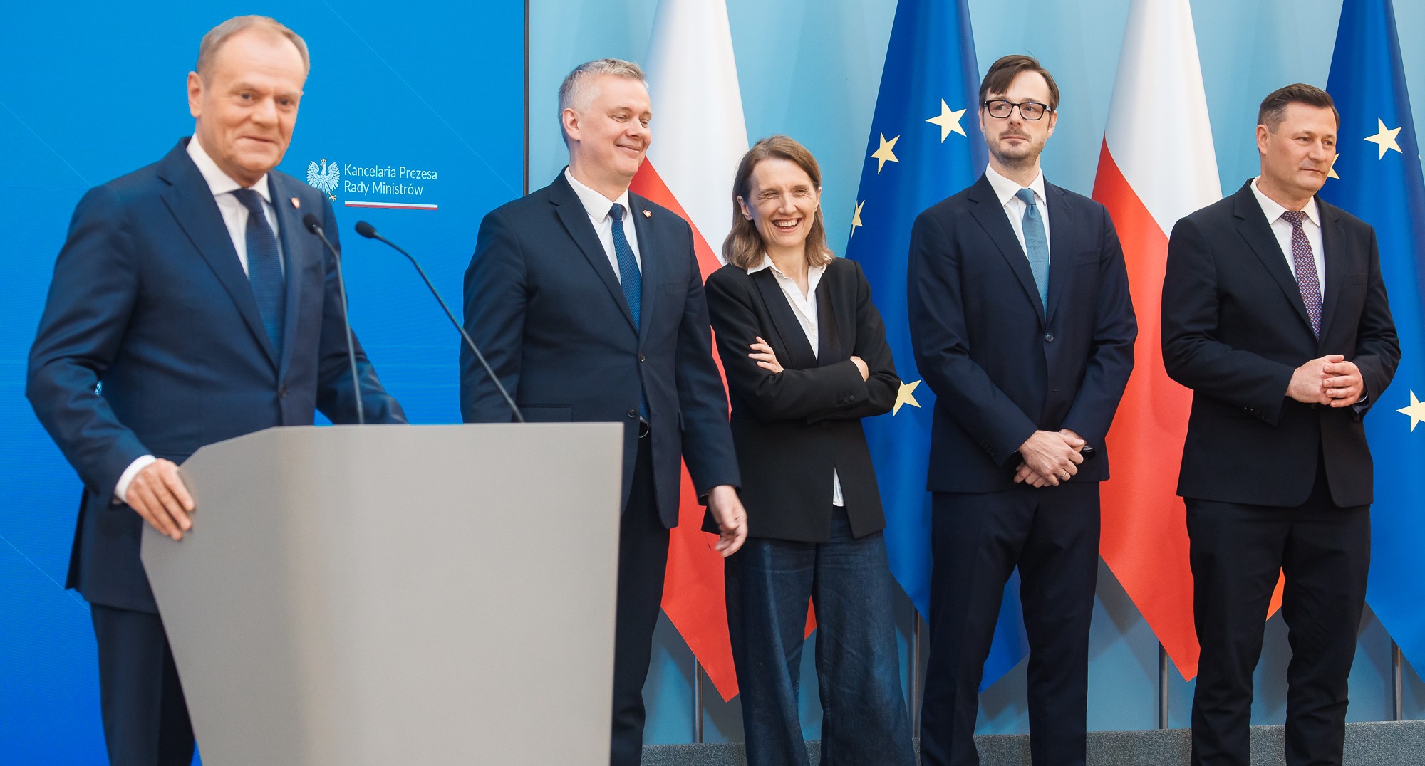Czterech nowych ministrów powołanych w wyniku pierwszych zmian w polskim rządzie Tuska