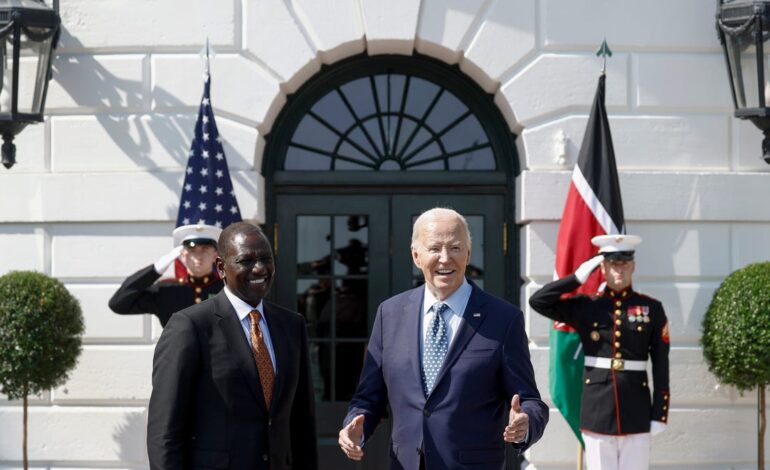Biden wita Kenię podczas wizyty w USA, ponieważ okazuje się ona istotnym partnerem