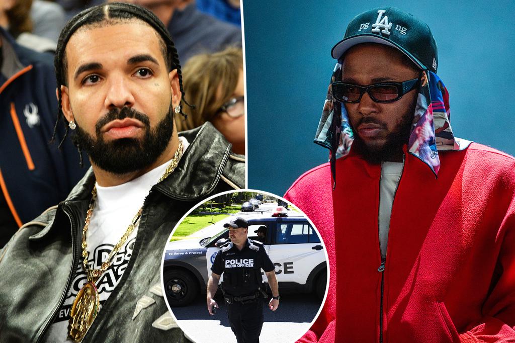 Policja „świadoma” sporu Drake’a z Kendrickiem Lamarem po strzelaninie