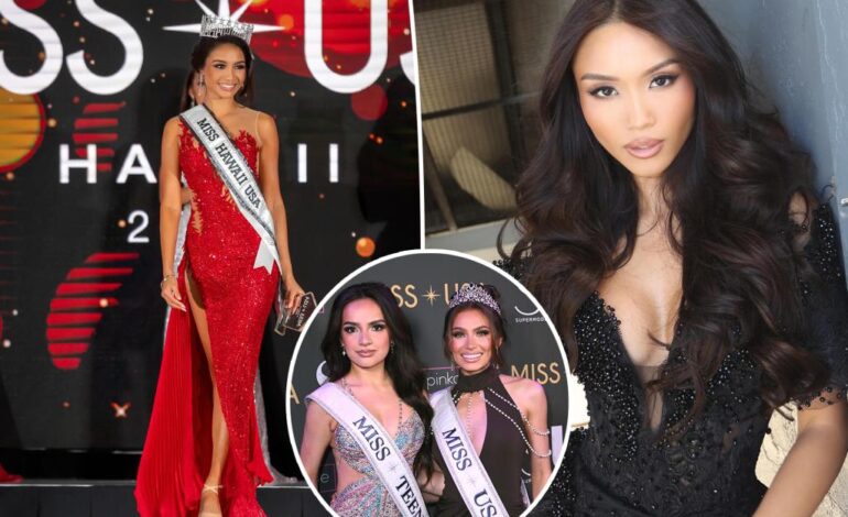 Miss Hawajów została Miss USA po szokującej rezygnacji Noelii Voigt „w związku z zarzutami o znęcanie się”