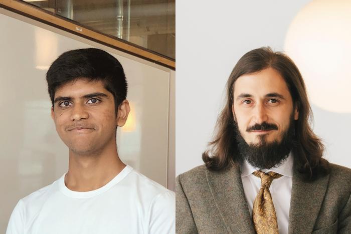 Student studiów licencjackich Purav Gupta i adiunkt Artem Babaian