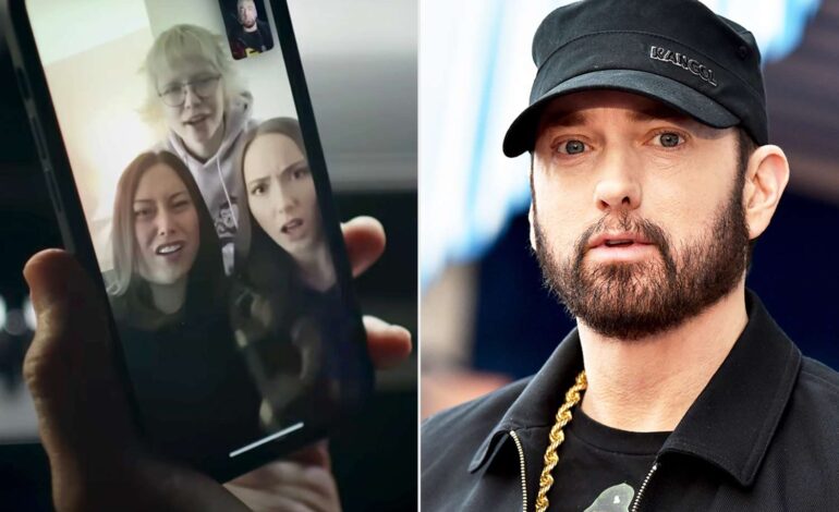 Eminem żartuje, że jego dzieci to „bachory”, gdy pojawiają się w jego nowym teledysku