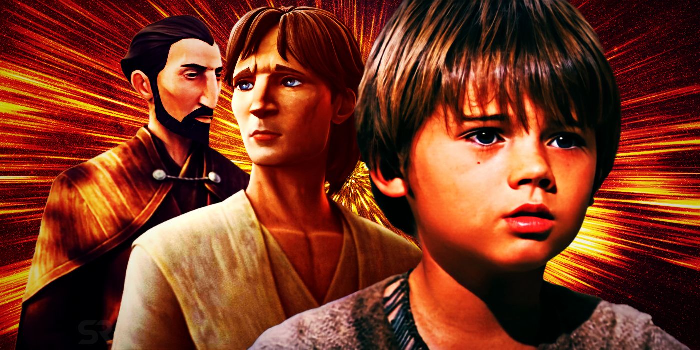 Anakin Skywalker, Qui-Gon Jinn i Hrabia Dooku.