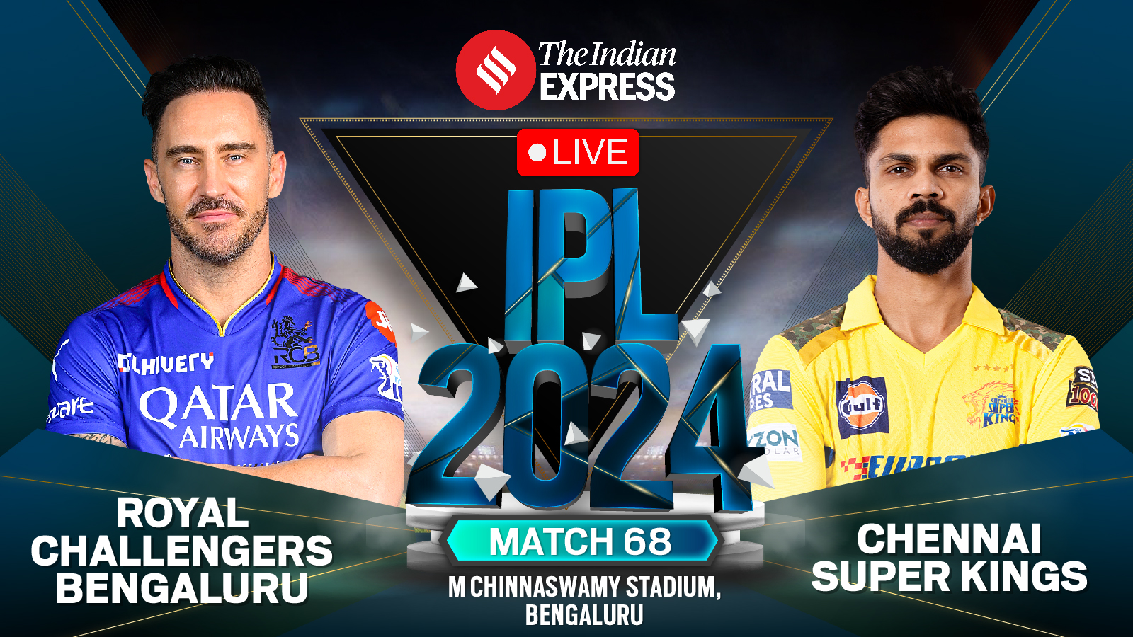 RCB vs CSK Wyniki na żywo, IPL 2024: Groźba deszczu pojawia się w starciu Royal Challengers Bengaluru vs Chennai Super Kings |  Wiadomości krykieta