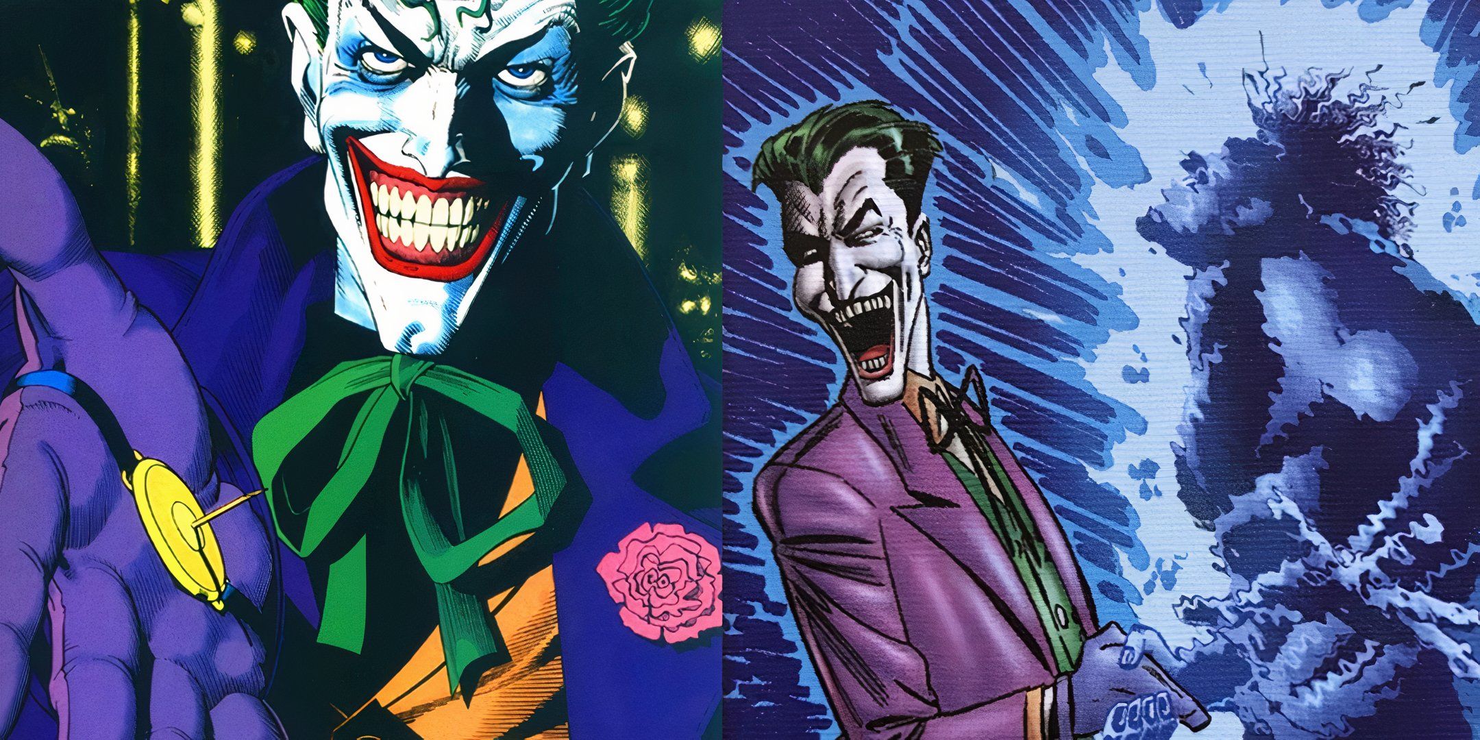 Joker używa swojego brzęczyka radości na ludziach
