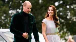 Książę William, książę Cambridge i księżna Catherine, biorą udział w ceremonii wręczenia nagrody Earthshot 2021 w Alexandra Palace, 17 października 2021 r. w Londynie, Anglia.