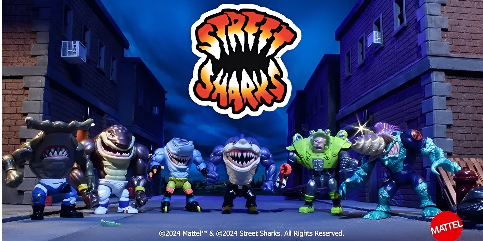 Figurki firmy Mattel z okazji 30. rocznicy Street Sharks.