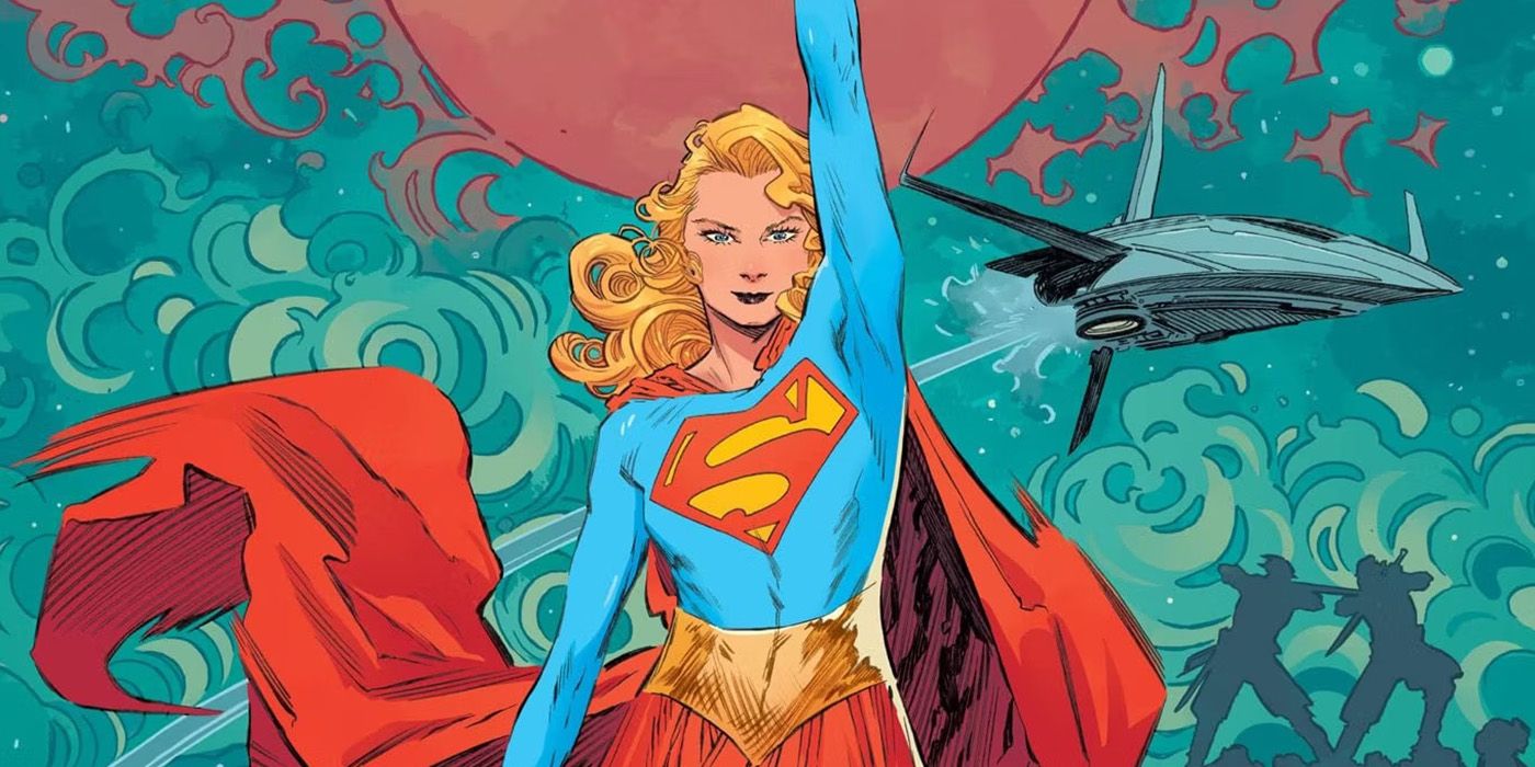 Okładka Supergirl: Woman of Tomorrow z Karą podnoszącą rękę