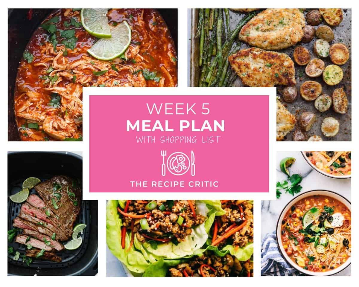 Plan posiłków na tydzień 5 |  Krytyk przepisów